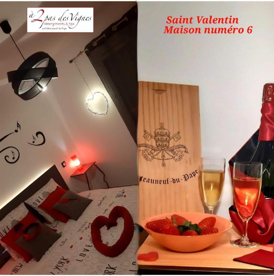 A 2 Pas Des Vignes, Hebergements Et Spa, Maison Numero 6, A Chateauneuf Du Pape 외부 사진