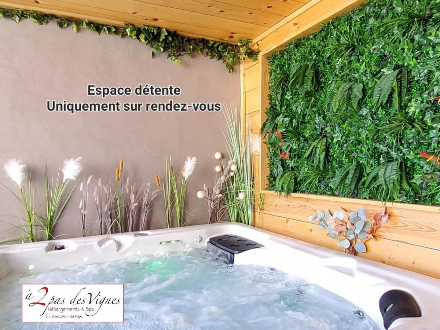 A 2 Pas Des Vignes, Hebergements Et Spa, Maison Numero 6, A Chateauneuf Du Pape 외부 사진